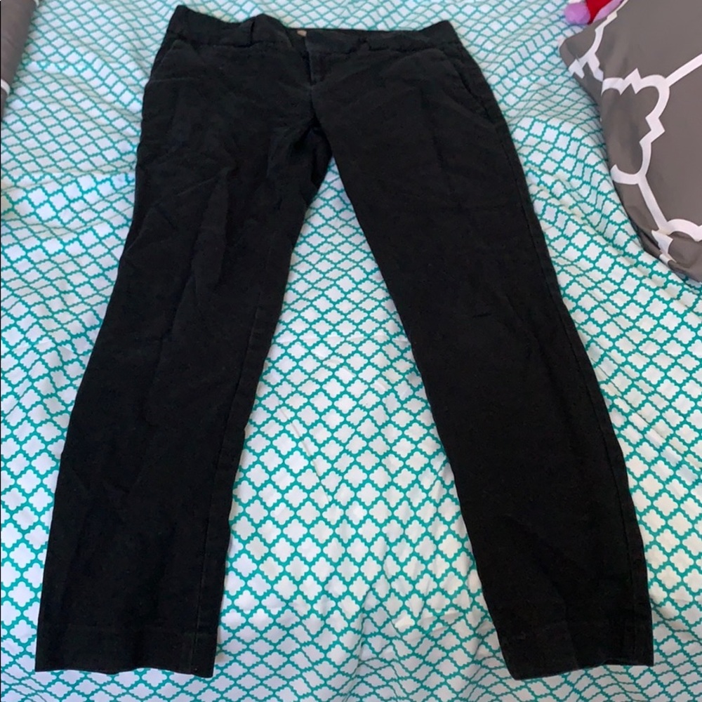 All black petite Martin fit pants
